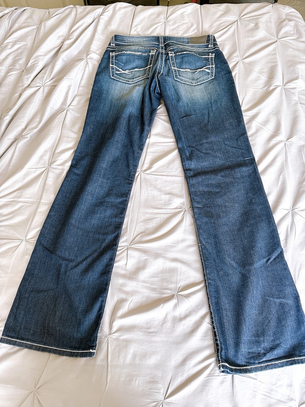 BKE Stella Bootcut Jeans Womens 28L Medium Wash Stretch Flare Denim 28x33.5 - Picture 4 of 16